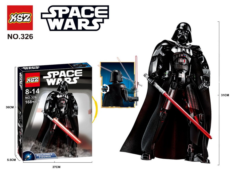KSZ 326 Buildable Figure Star Wars Darth Vader 168pcs