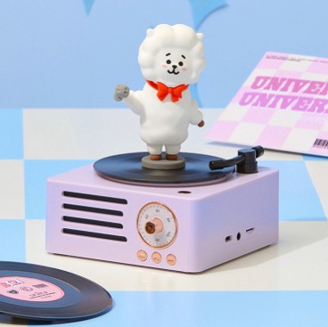 ลำโพงบลูทูธ - BT21 Turntable Bluetooth Speaker and Radio by Line Friends
