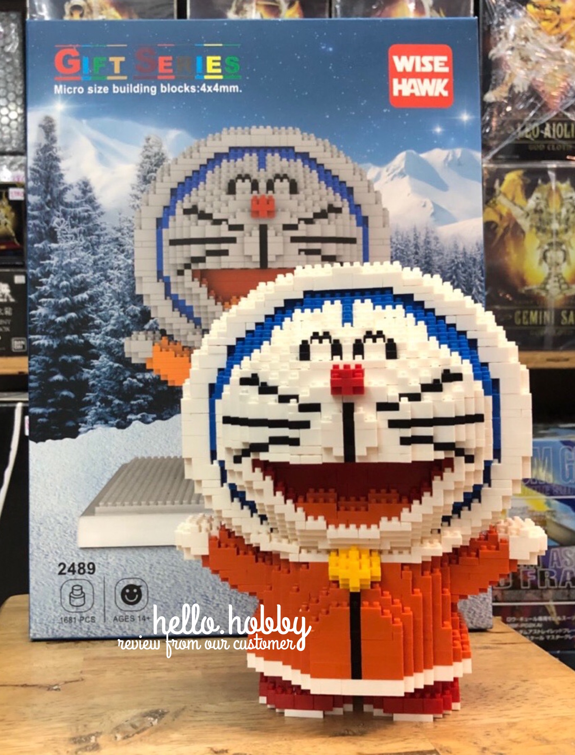 Wise Hawk 2489 Doraemon Snowman 1681pcs