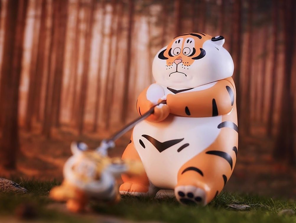 โมเดลได้ 1 ตัว | Panghu I,m Not Fat Tiger - Father & Stubborn Son Series by Funism