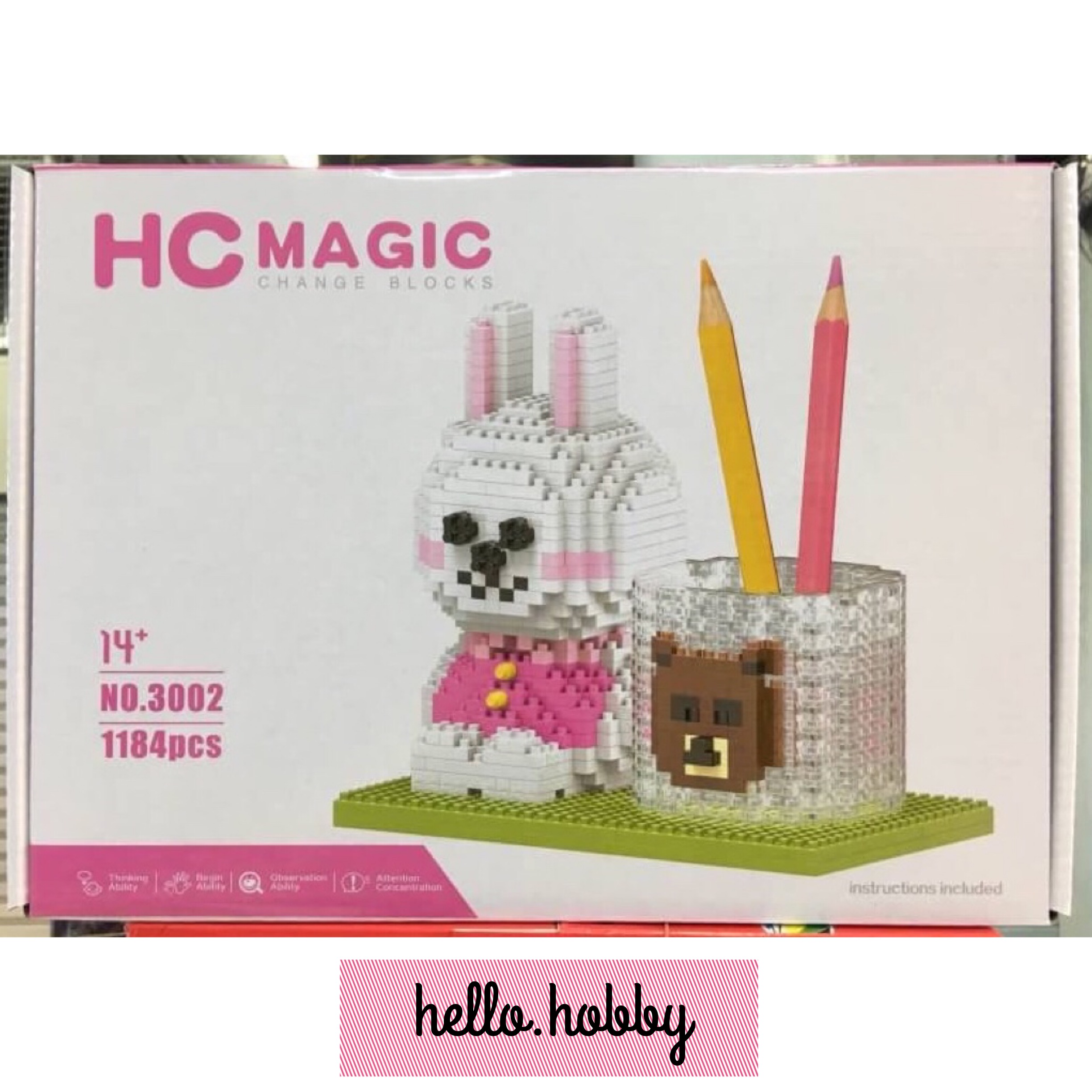 HC Magic 3002 Line Town Cony Pencil Holder 1184pcs