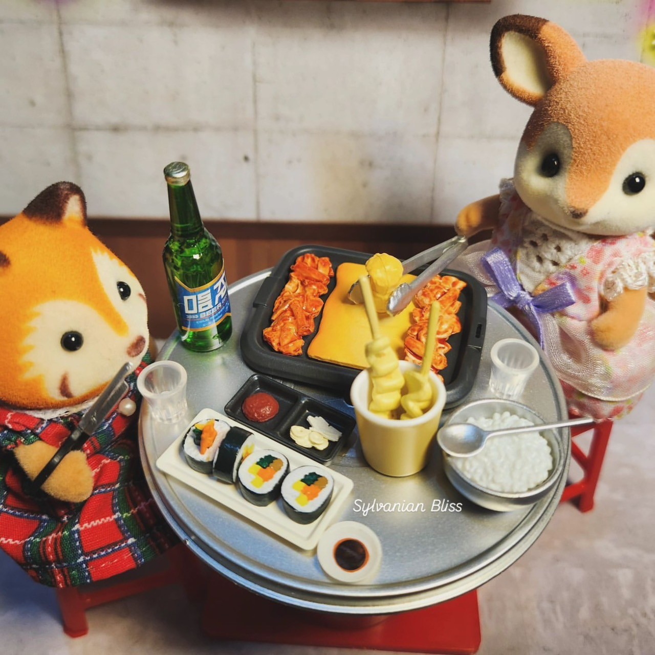 Re-Ment Petit Sample Neon and Romance Korean Food Night Stall by Re-Ment (Set of 8)