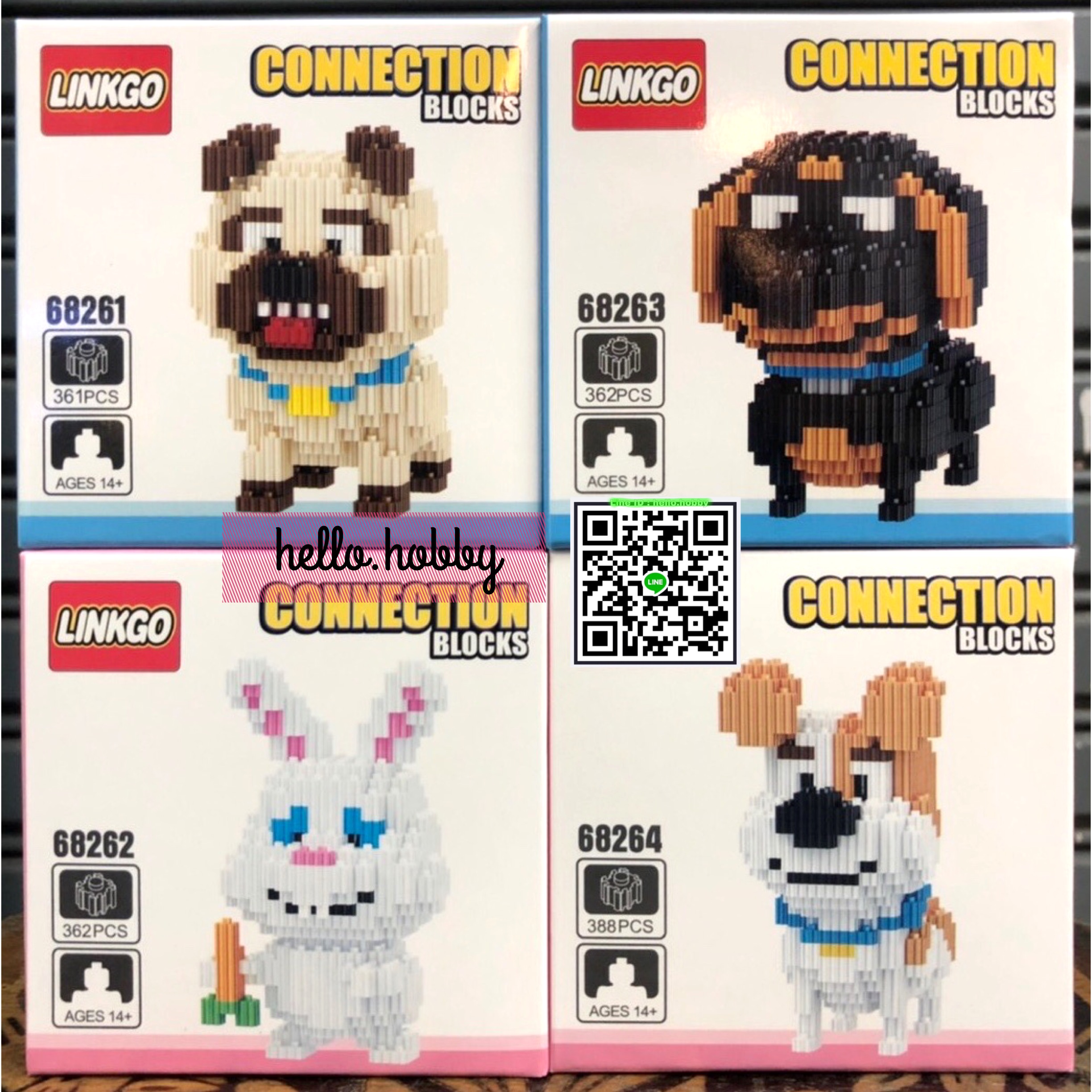 Linkgo 68261-68264 The Secret Life of Pets