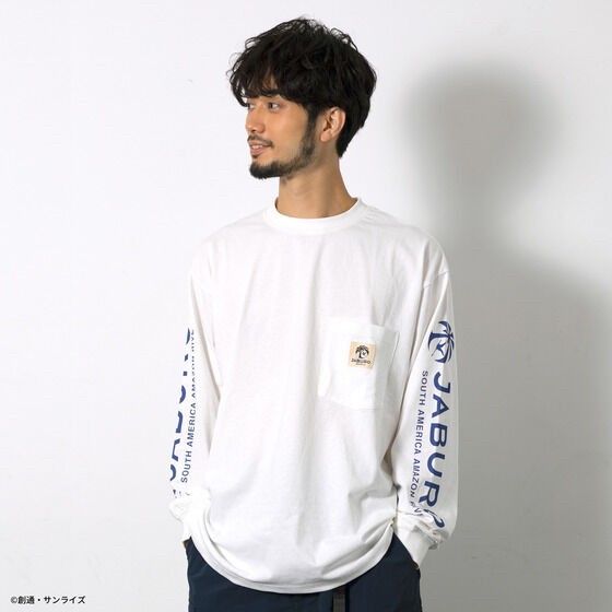 PRE-ORDER : STRICT-G JABURO "Mobile Suit Gundam" Logo Pocket Long Sleeve T-shirt