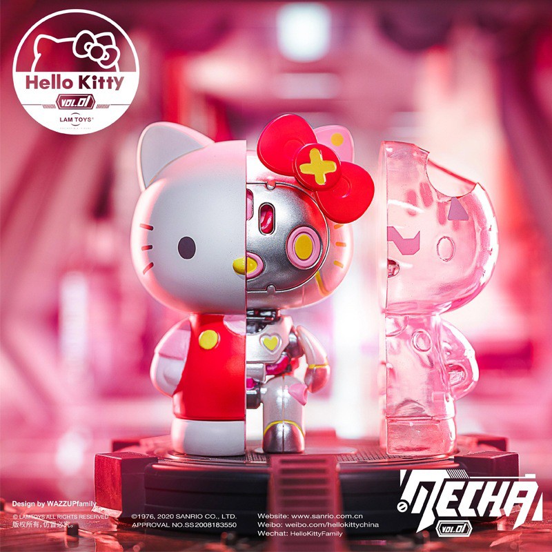 Mecha Hello Kitty Vol.01 Series Blind Box by Lam Toys (Set of 6+1)
