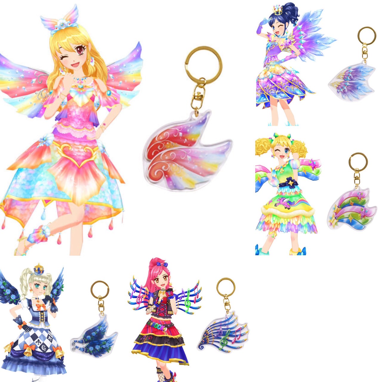 PRE-ORDER : Aikatsu! Charm & Keychain
