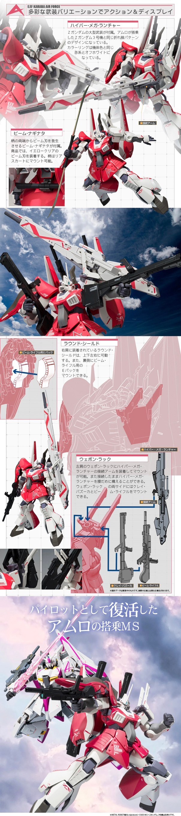 PRE-ORDER : ROBOT SPIRITS (Ka signature) <SIDE MS> Amuro Ray's Dijeh