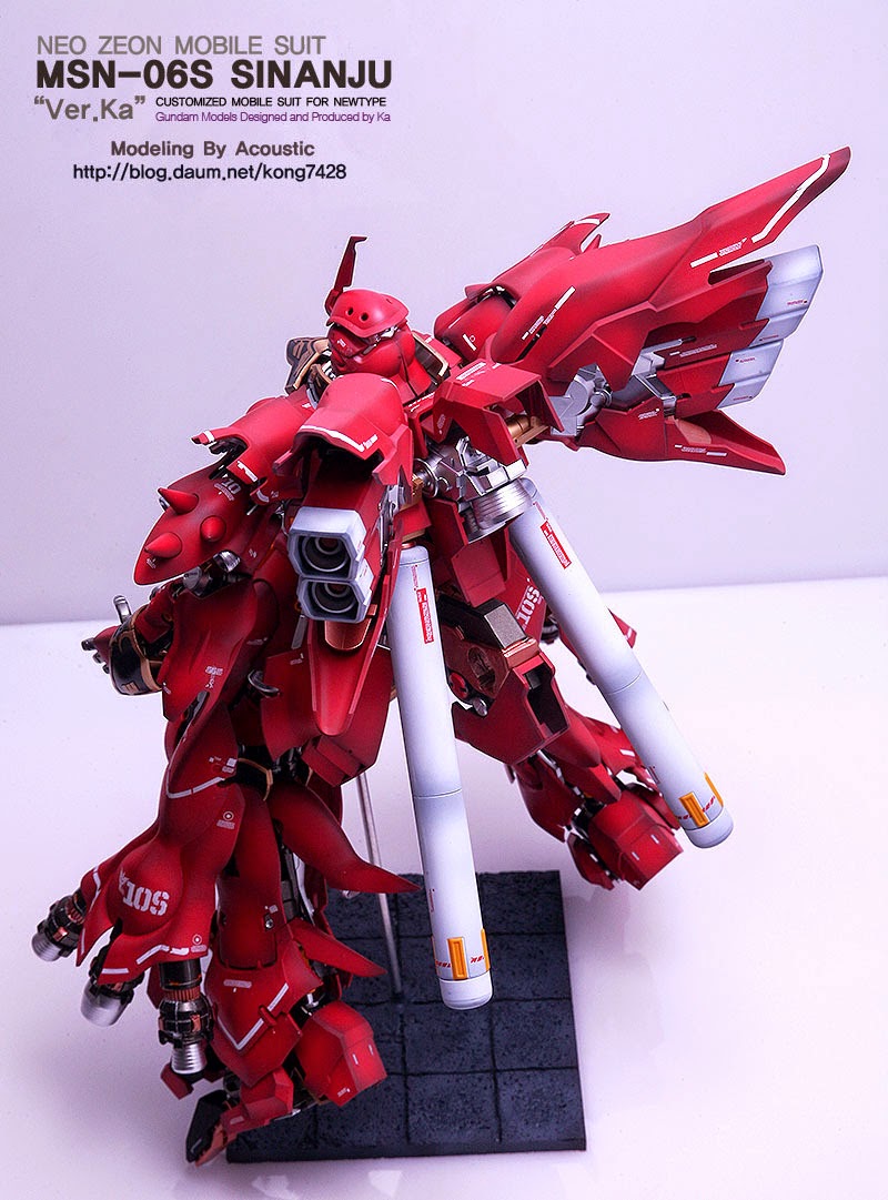 MG 1/100 MSN-06S Sinanju Ver.Ka Neo Zeon Mobile Suit Customized for Newtype by Bandai