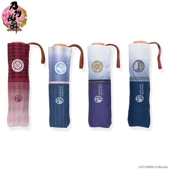 PRE-ORDER : Touken Ranbu -ONLINE- Hokusai Graphic Folding Umbrella 4 Types