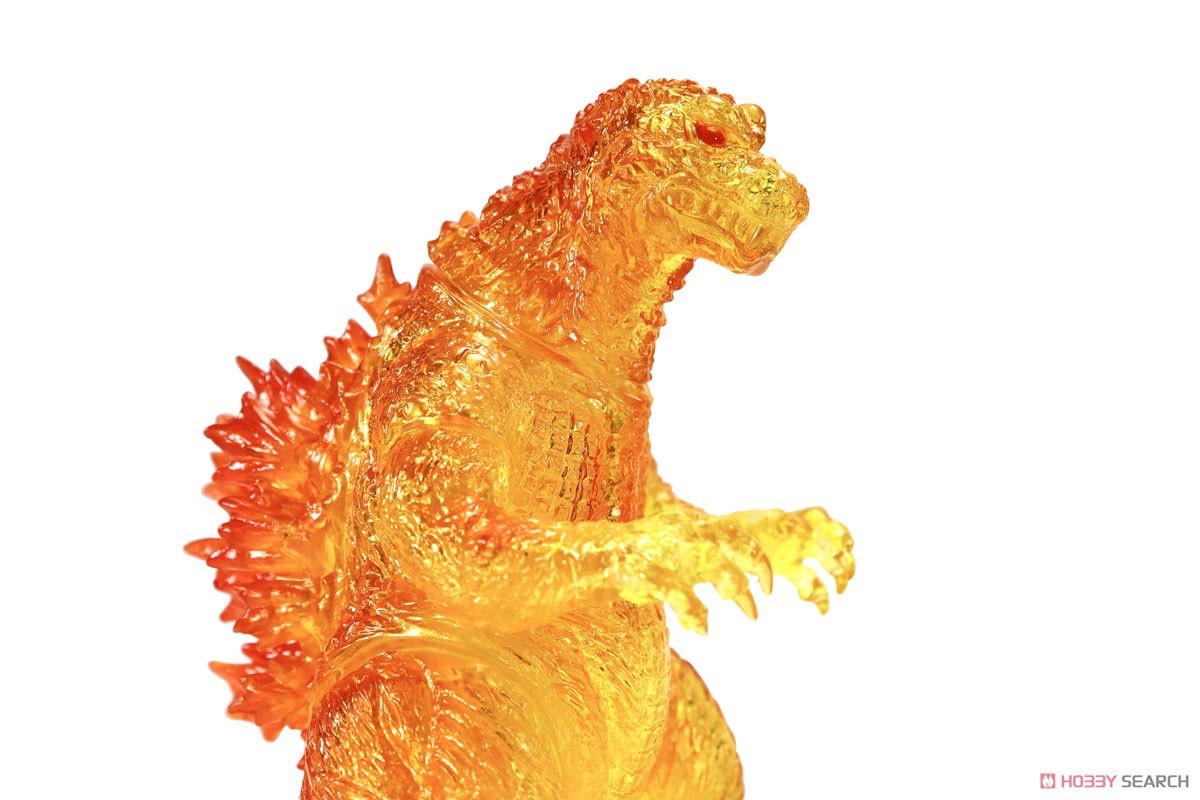 Godzilla - CCP Middle Size Series Godzilla EX Vol.4 Godzilla (2001) Clear Orange Ver. Soft Vinyl (Lot JP) by CCP