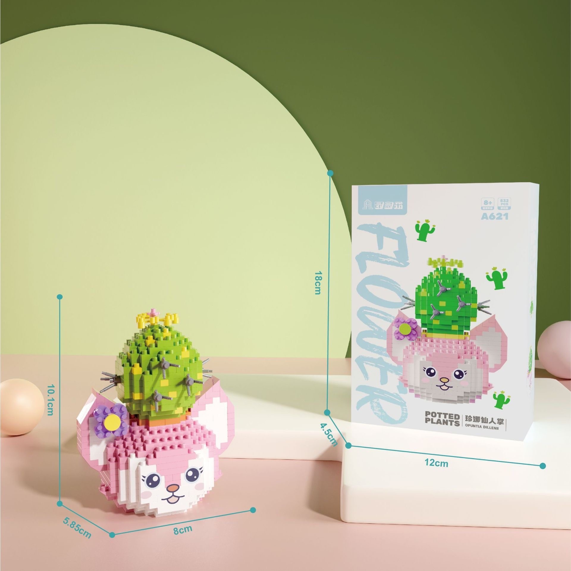ตัวต่อนาโน Size XL - A 618-623 Sanrio & Disney Flower Potted Plants