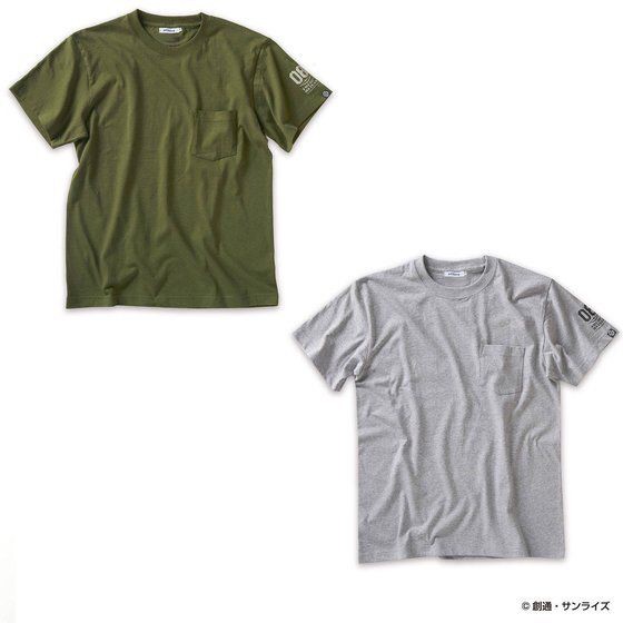 PRE-ORDER : STRICT-G "Mobile Suit Gundam 08th MS Platoon" T-shirt with Pocket Never Die Pattern
