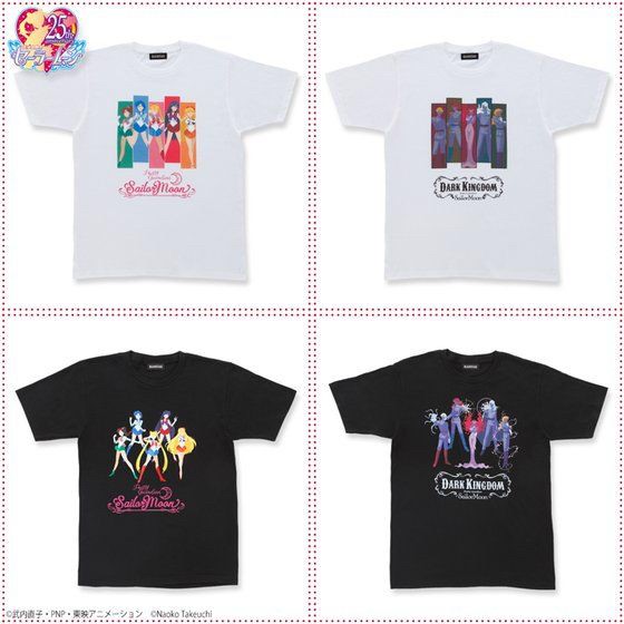 PRE-ORDER : Sailor Moon Sailor 5 Warrior & Dark Kingdom T-shirt