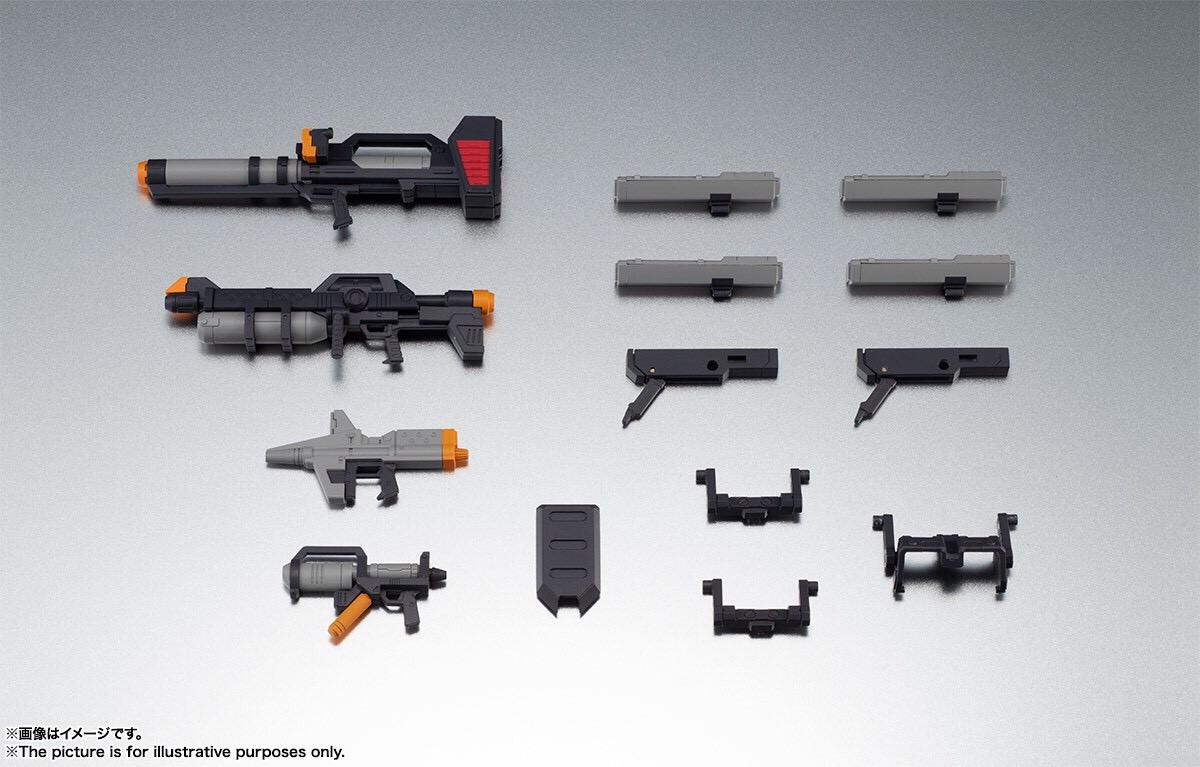 re-order : ROBOT SPIRIT SIDE MS EARTH FEDERATION FORCE WEAPON SET VER. A.N.I.M.E.