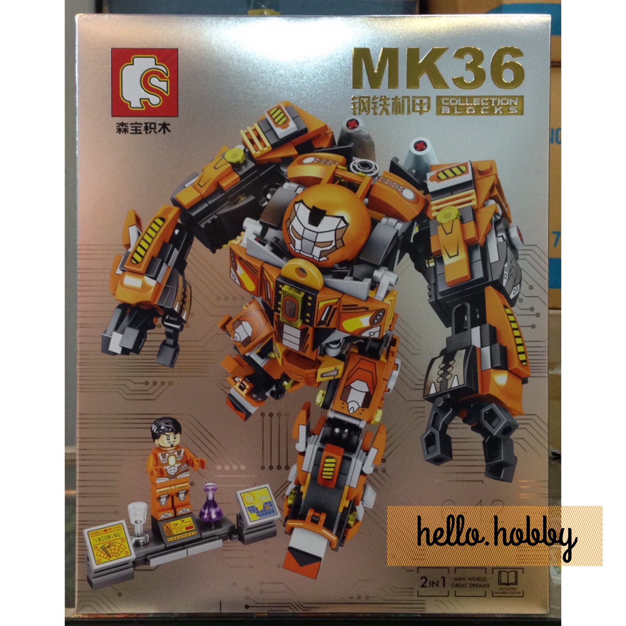 Sembo 60020 MK36 Iron Man Hulkbuster Mech 507pcs