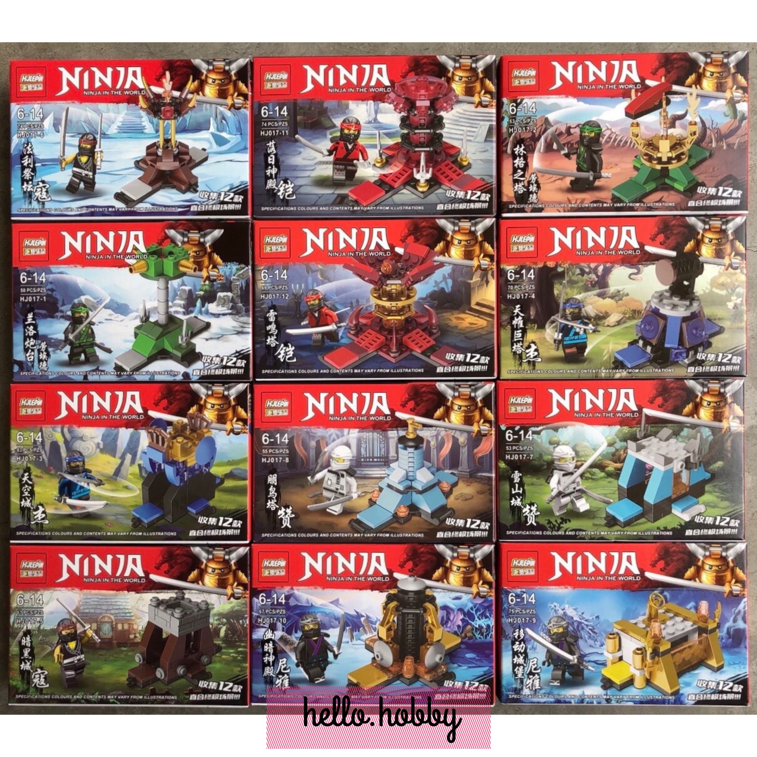 Hjlepin HJ 017 1-12 Ninjago