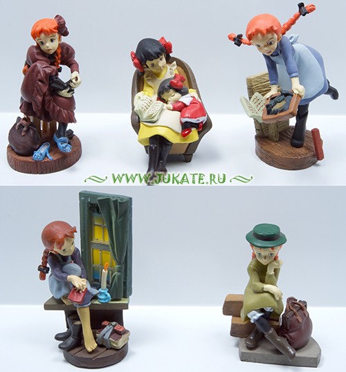 กาชาปอง Kaiyodo Movic K&M Mini Vignette Series The World Masterpiece Theater: Anne of Green Gables Gashapon (Set of 5) by Kaiyodo