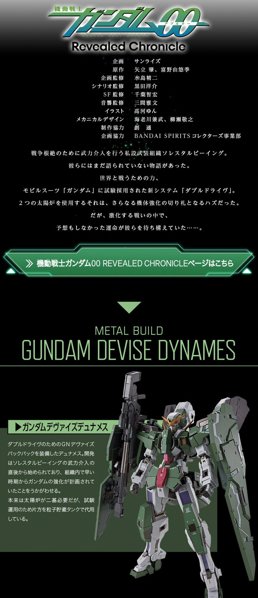 PRE-ORDER : METAL BUILD Gundam Dynames & Devise Dynames
