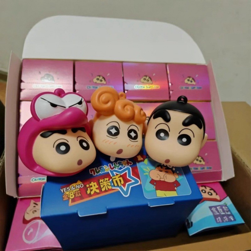 พวงกุญแจ ชินจัง มีไฟ ได้ 1 ชิ้น Crayon Shinchan Night Light Pendant keychain Series by E-Lid Kingdom