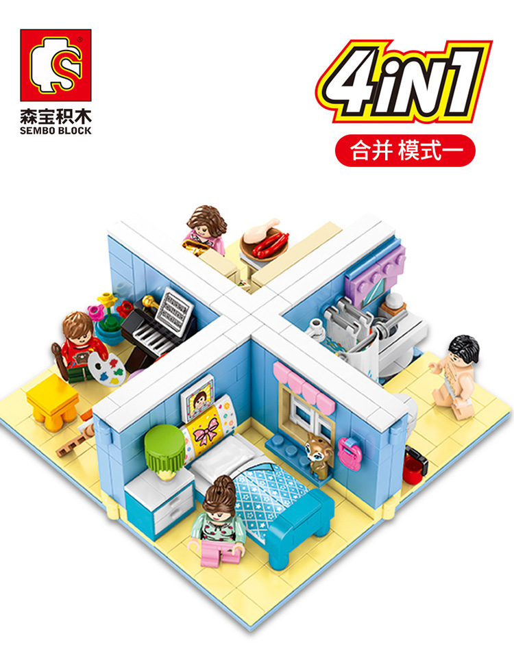 Sembo Block 601502-601505 Simple Life