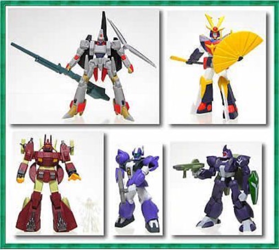 Gashapon EX HG series Super Robot Chronicle Sunrise Retsuden 3 by Bandai (Set of 5)