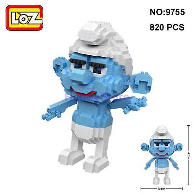 LOZ 9755 The Smurfs Baby Smurf 820pcs