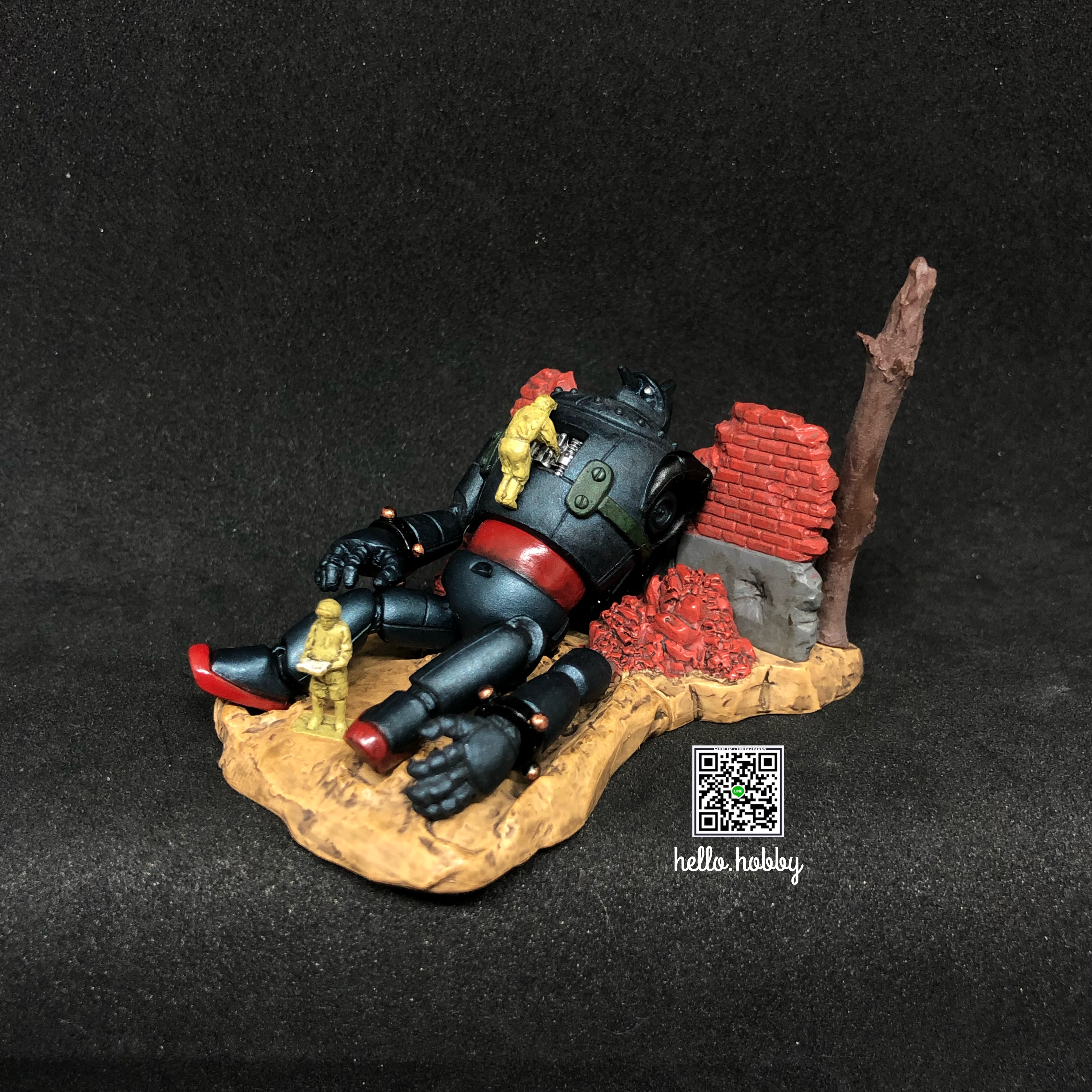 HG Gigantor Tetsujin 28 Imagination Collection Diorama Gashapon (Set of 4)