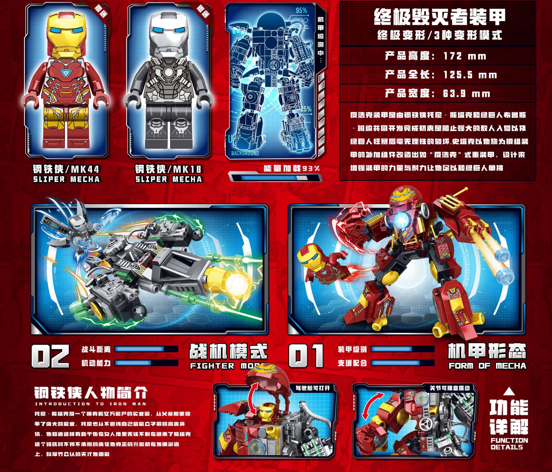 obm 99078 Ironman 482pcs
