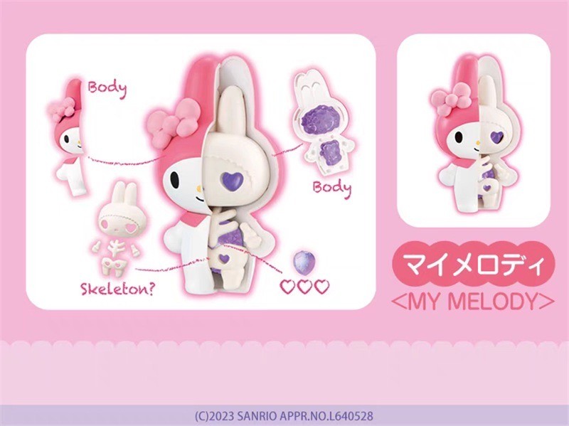 โมเดล Sanrio - Kaitai Fantasy - Sanrio Mix Half-Skeleton