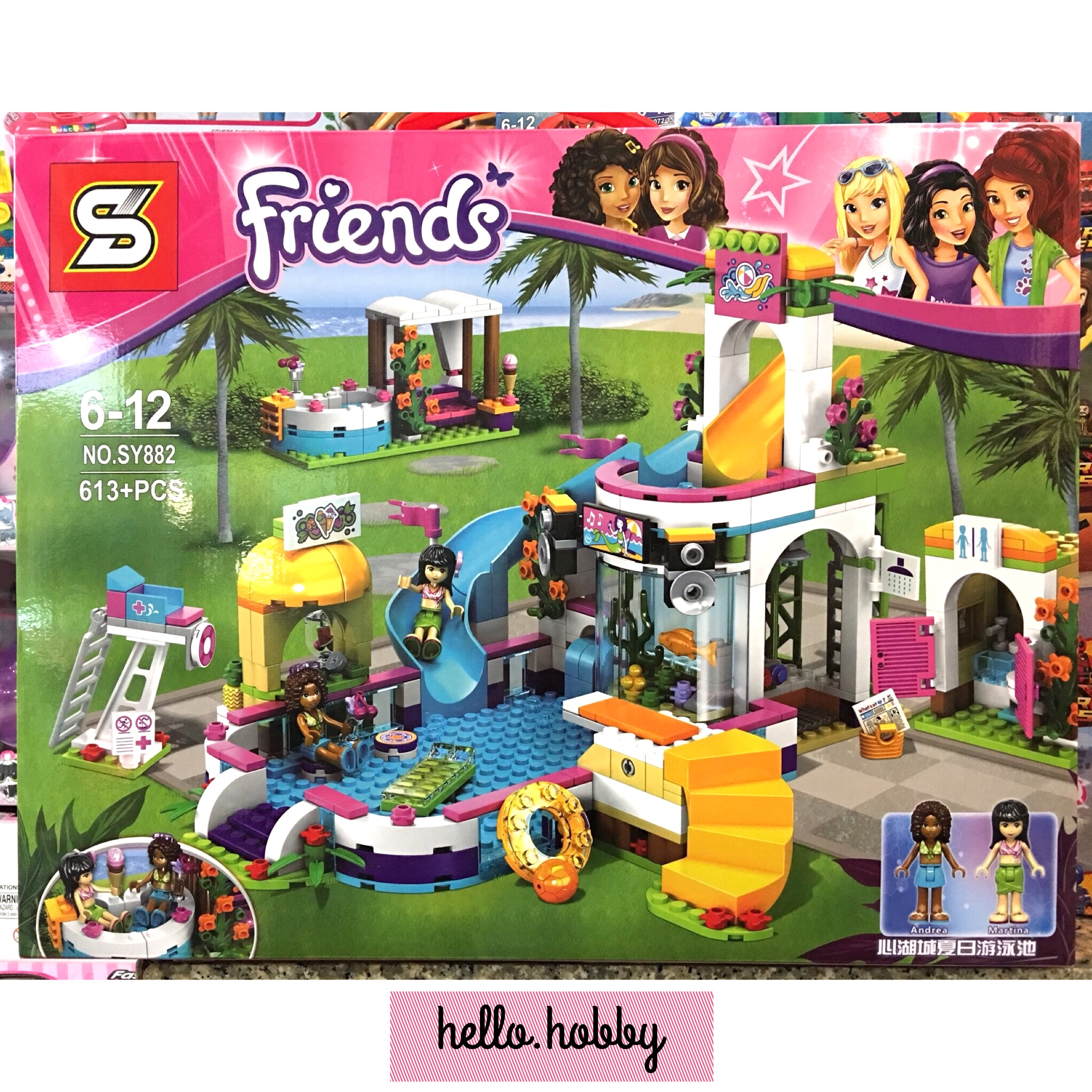 SY882 Friends Heartlake Summer Pool 613pcs