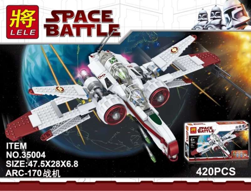Lele 35004 Space Battle ARC-170 Star Fighter 420pcs