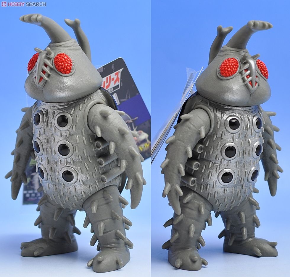 Ultra Monster Series - Ultraman Leo No.15 Satan Beetle (grey, silver spray) 7” by Bandai