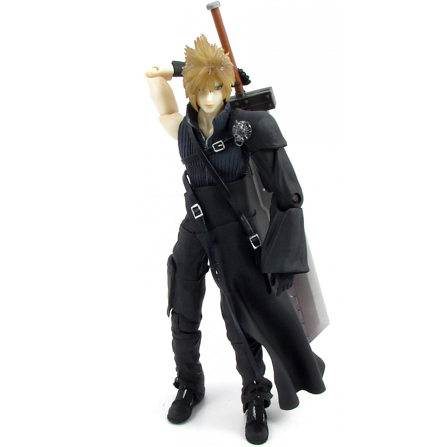 Final Fantasy VII Advent Children Play Arts Cloud Strife & Fenrir Motorcycle Action Figure Deluxe Set by Square Enix