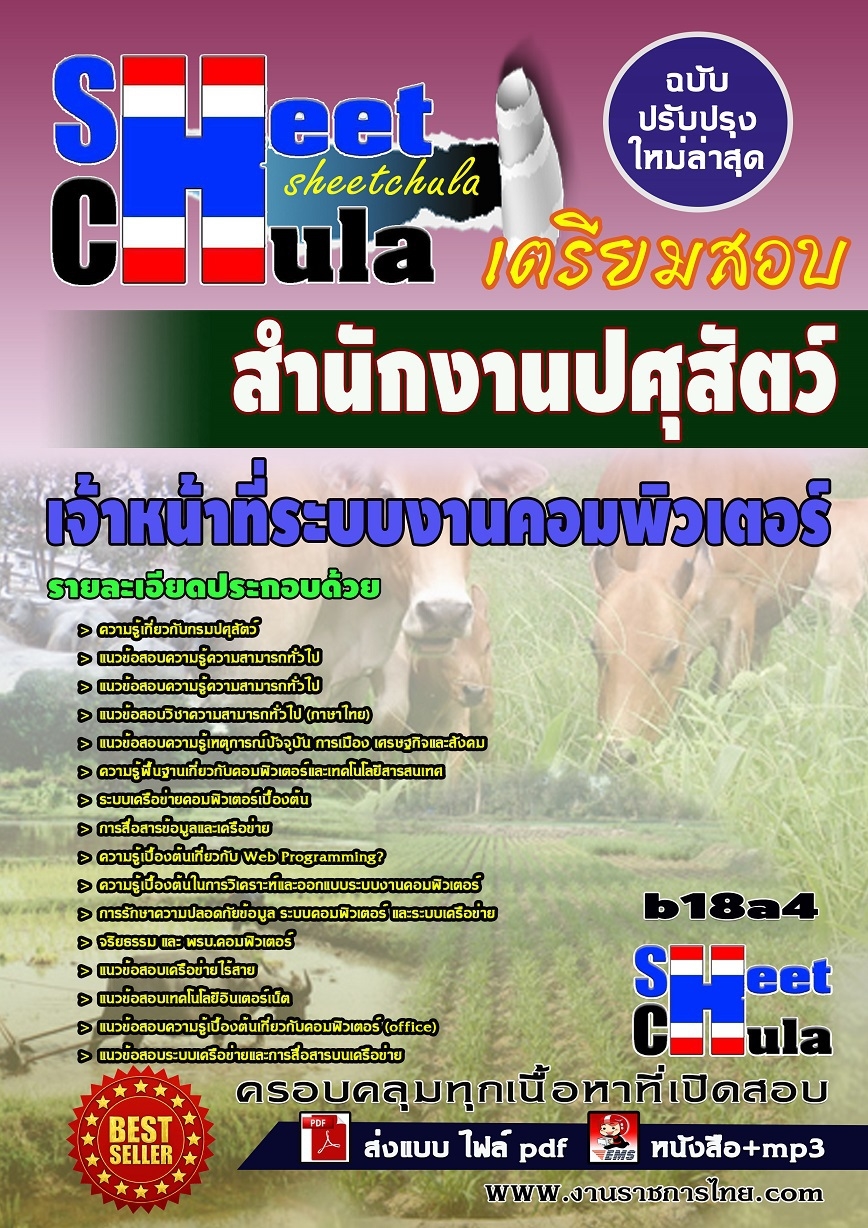 b18a4 - เจ้าหน้าที่ระบบงานคอมพิวเตอร์ สำนักงานปศุสัตว์