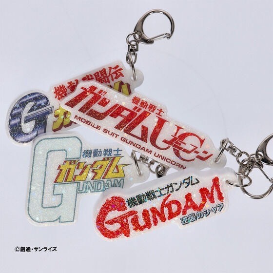 PRE-ORDER : STRICT-G "Mobile Suit Gundam" Title Logo Acrylic Keychain