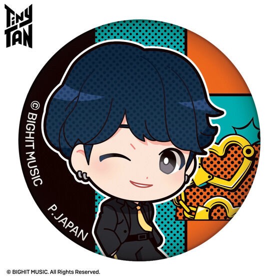 PRE-ORDER : TinyTAN Fluffy Can Badge Butter