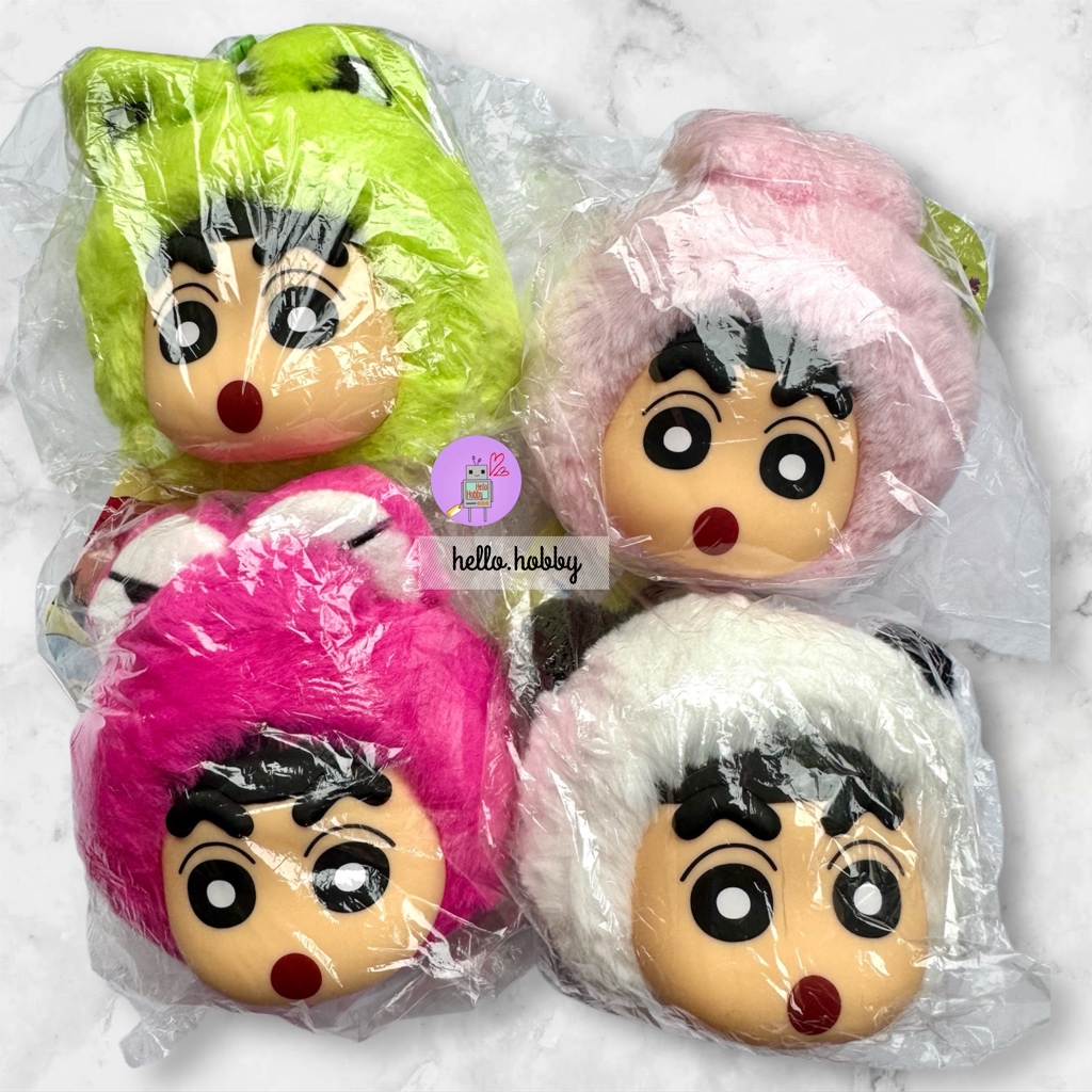 พวงกุญแจ ชินจัง ลิขสิทธิ์แท้ Crayon Shinchan Doll Buckle Animal Costume Plush Keychain by Futabasha