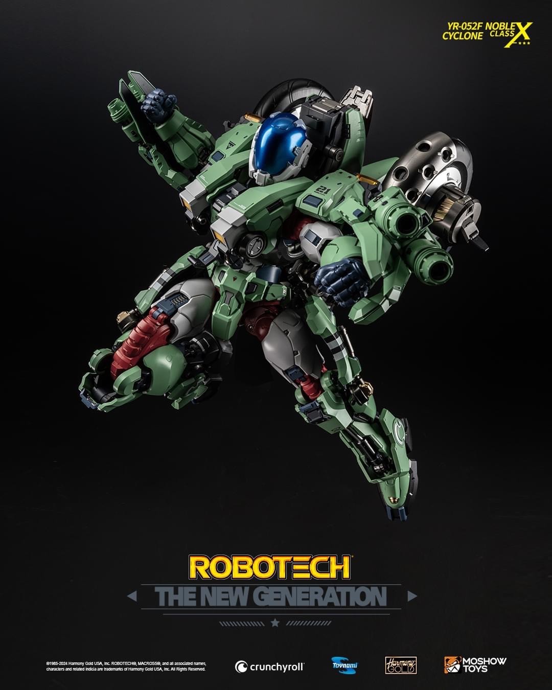 Pre-order : Noble Class X Series Robotech The New Generation: YR-052F Transformable Cyclone by Toynami x Moshow Toys