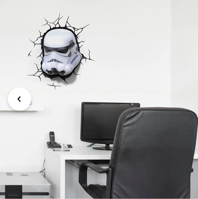 โคมไฟติดผนัง 3D - Star Wars - Stormtrooper 3D Deco LED Light by 3D Light FX