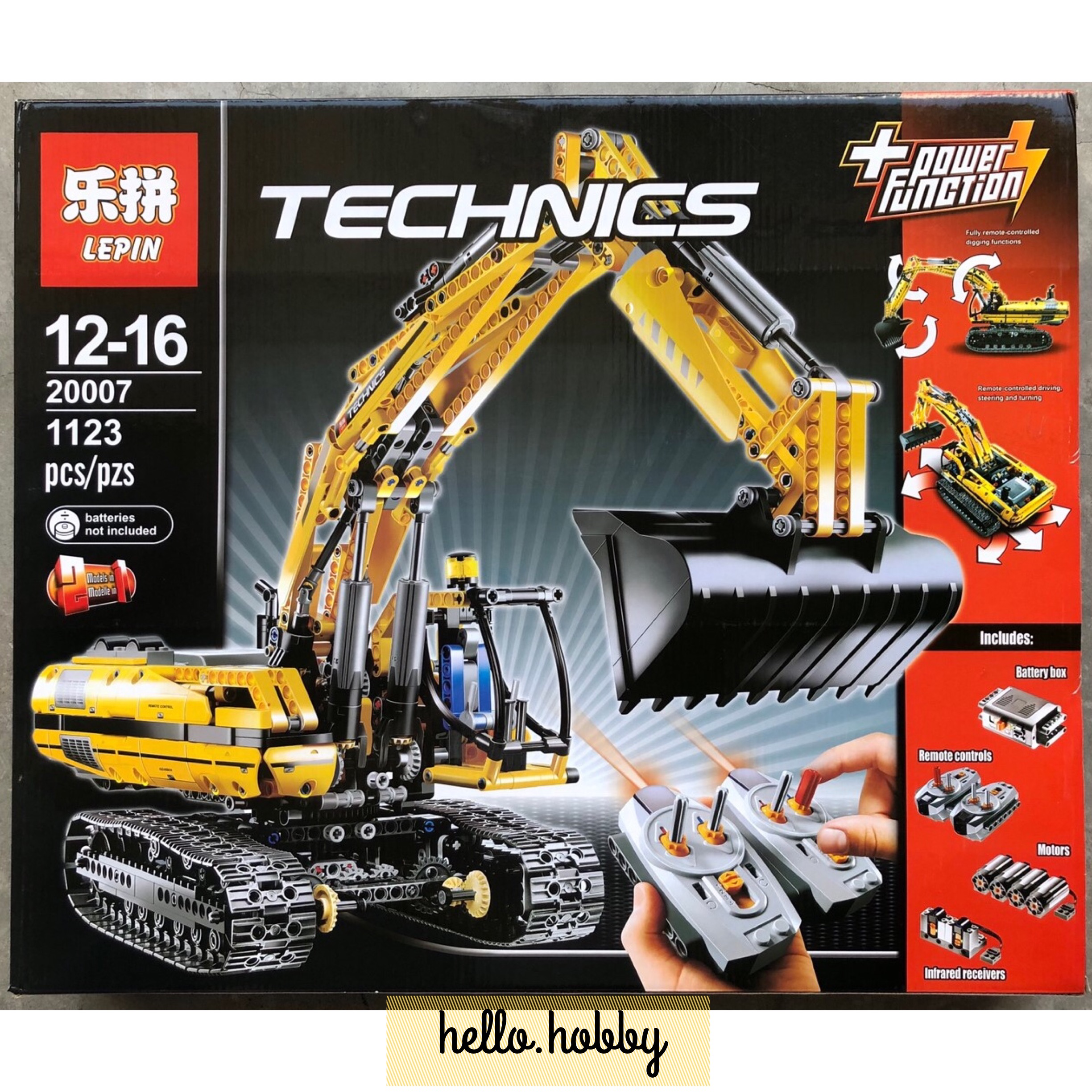 Lepin 20007 Motorized Excavator 1123pcs (บังคับได้)