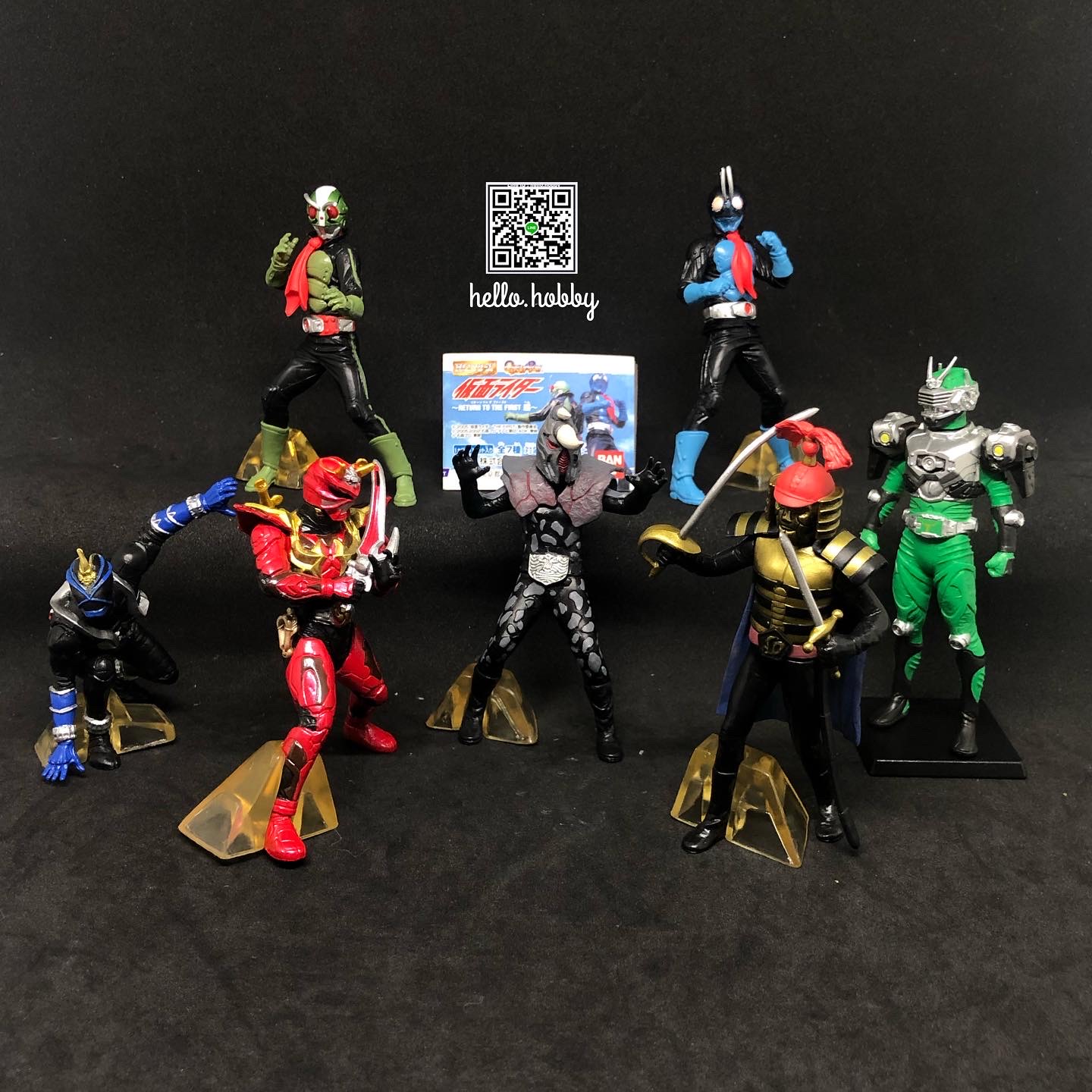 กาชาปอง มดแดง มาสค์ไรเดอร์ HG Kamen Rider 33 ~RETURN TO THE FIRST Hen~ by Bandai (Set of 7)