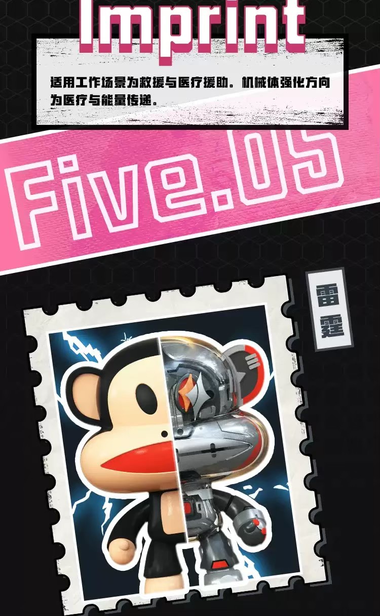 Blind Box - Mecha Julius Paul Frank Collection by Lamtoys (6+1secret)