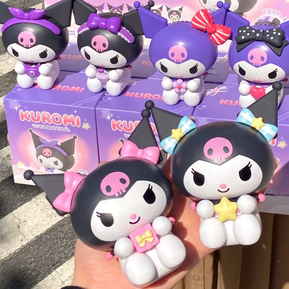 พัดลมมือถือ Blindbox Sanrio Kuromi Cinnamoroll Outing Heartbeat Portable Fan by Moetch