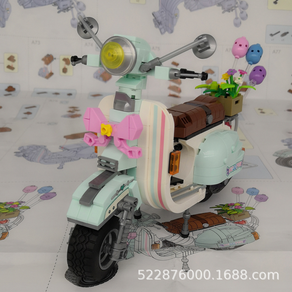 LOZ 1117 The Scooter 673pcs