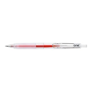 ปากกาหมึกเจล 0.5 มม. หมึกสีแดง ONE 1027