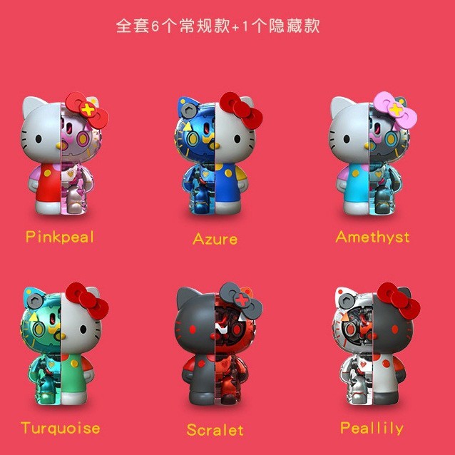 Mecha Hello Kitty Vol.01 Series Blind Box by Lam Toys (Set of 6+1)