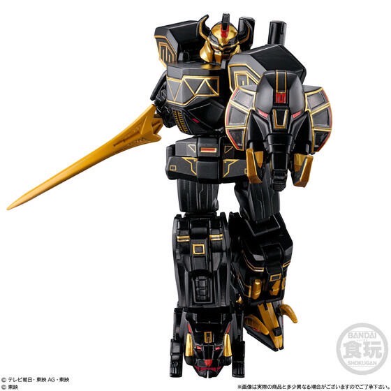 PRE-ORDER : Minipla No.1 Sentai Gozyuger Gattai Series 03 Black MEGAZORD & Wolf Decalibur 50 Set