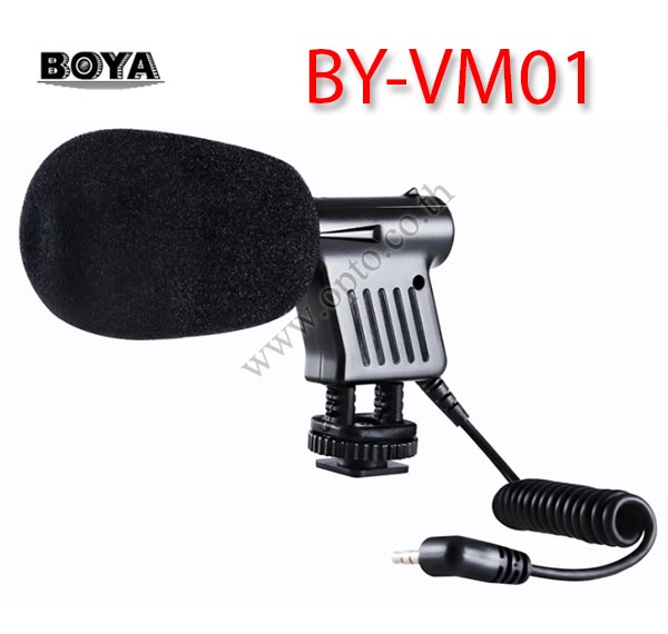 BY-VM01 Boya Mini Microphone For DSLR Camera DV Camcorder ไมค์ติดหัวกล้องสำหรับกล้องDSLR