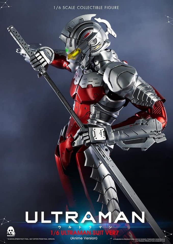 Pre-order : Ultraman Suit Ver 7 (Anime Version) 1/6 Scale Collectible Figure By THREEZERO