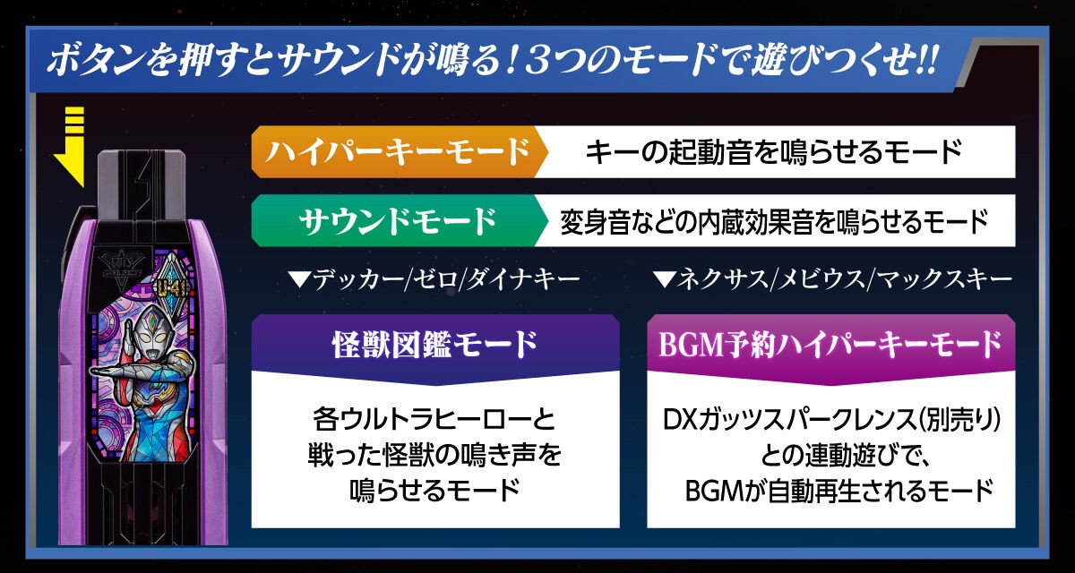 PRE-ORDER : Ultraman Trigger DX Guts Hyper Key Premium EX Selection